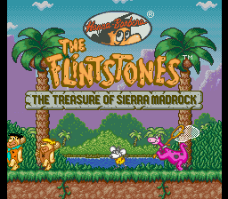 Flintstones, The - The Treasure of Sierra Madrock (USA) Title Screen